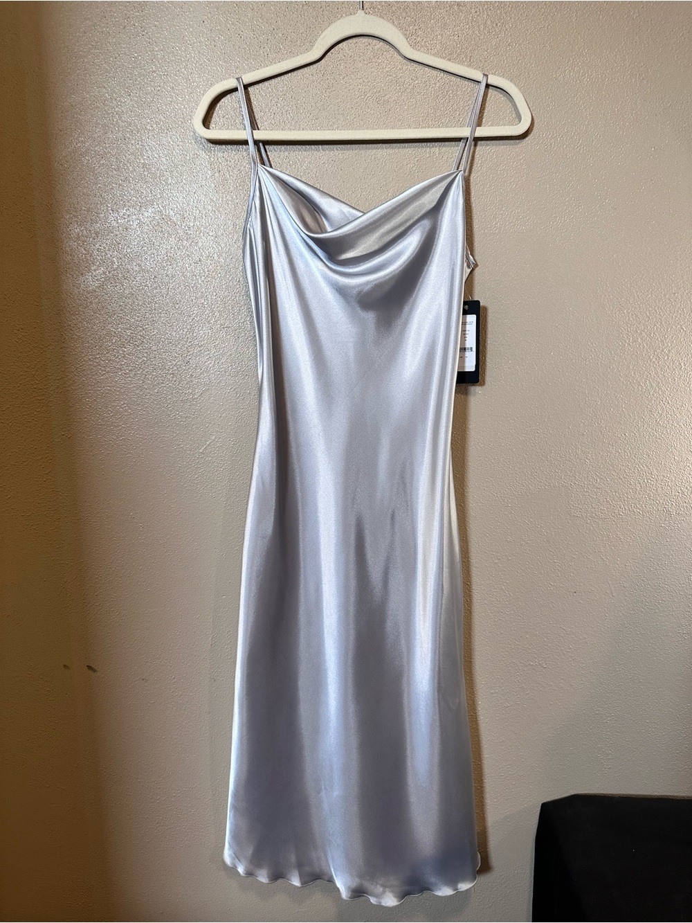 Bebe Elegant Cream Satin Slip Midi Dress - Brand: - Picture 2 of 6